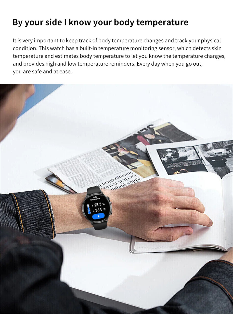 2025 Nieuwe Smartwatch voor dames AMOLED HD-scherm Altijd aan Bluetooth-oproep IP68 Waterdicht GPS Smart Men-horloge - Compatibel met Android IOS