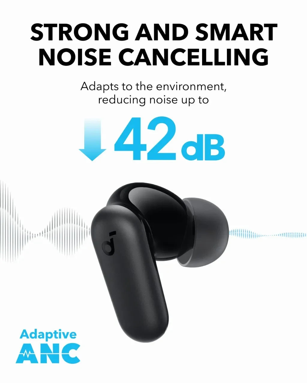 Soundcore by Anker P30i Noise Cancelling Earbuds 45H Wireless Earphone Bluetooth Wireless Bluetooth Headphones TWS Earphones