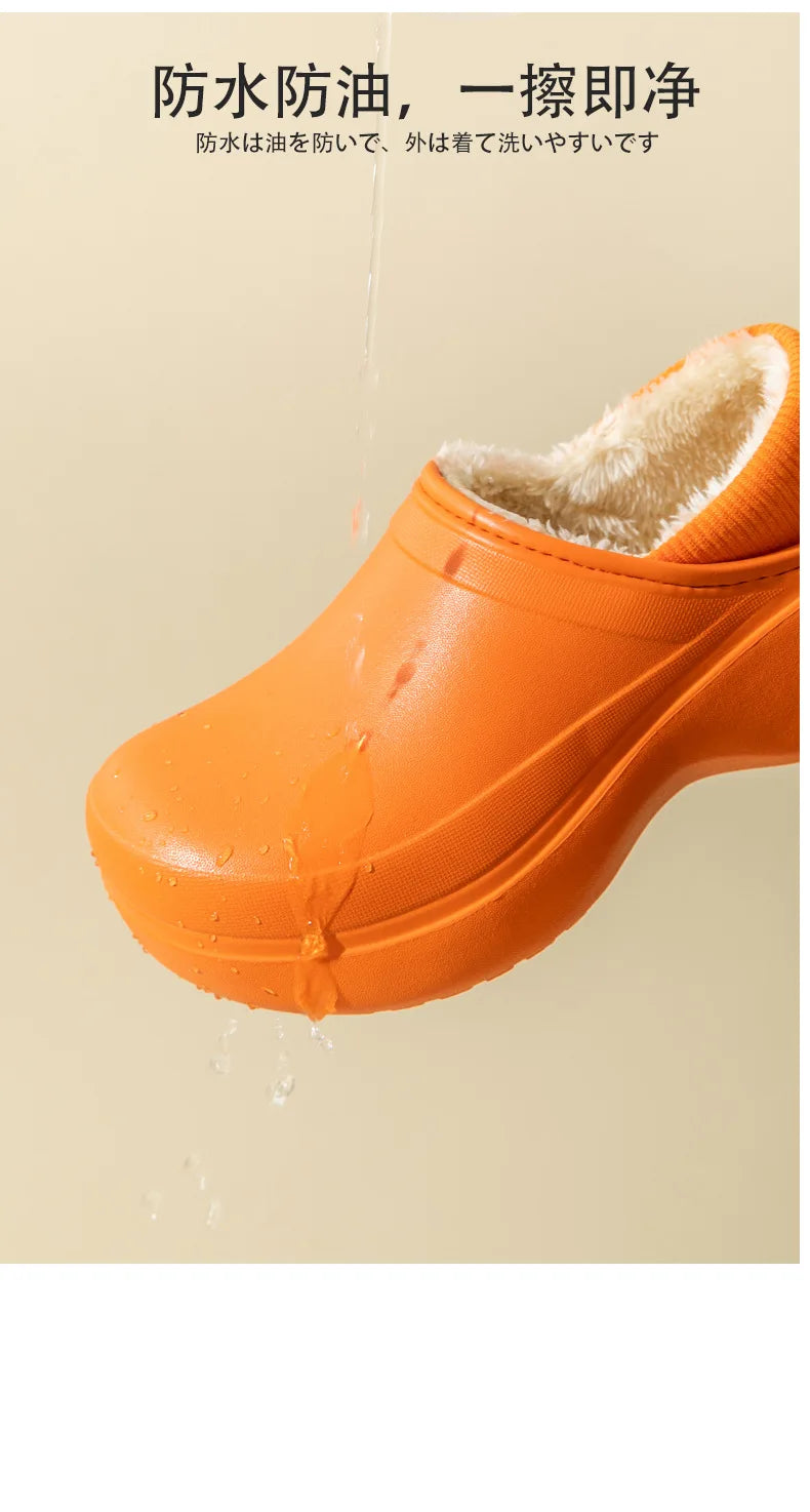 Women's Winter Warm Flat Slippers With Soft Fluffy Cosy Cotton Thick Bottom and Non-Slip Sole Suitable For Home and Outdoor Use Ladies Shoes