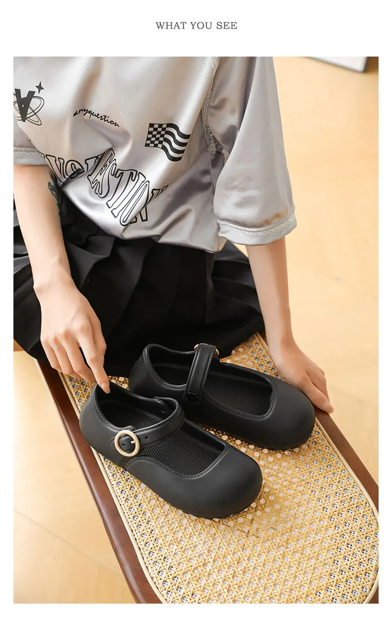 Stijlvolle Mary Jane kinderschoenen, antislip, comfortabele, lichtgewicht sneakers voor schoolsporten, buitenspelen en dagelijks wandelen