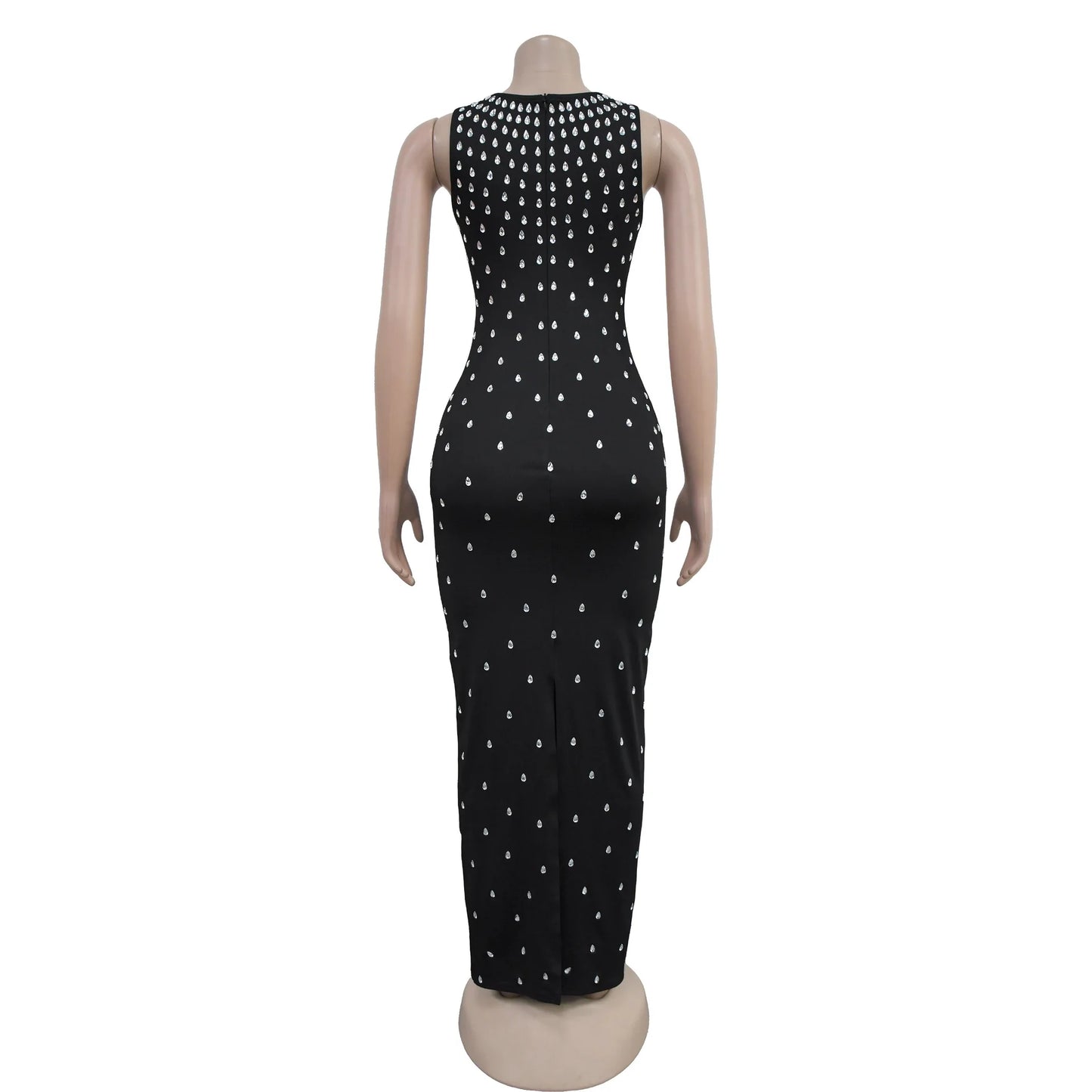 Sexy Rhinestones Long Maxi Party Dress