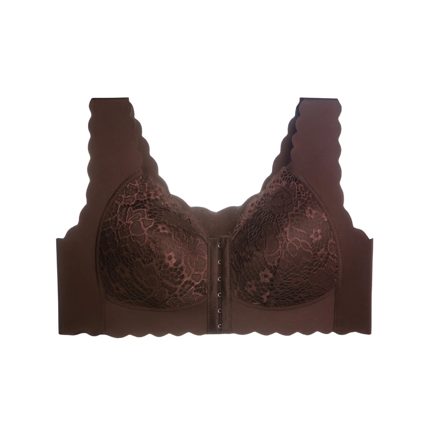 Large Size Front Closure Bra Wire Free Vest Brassiere Intimates Women's Push Up Bralette Underwear Front Lingerie for Female