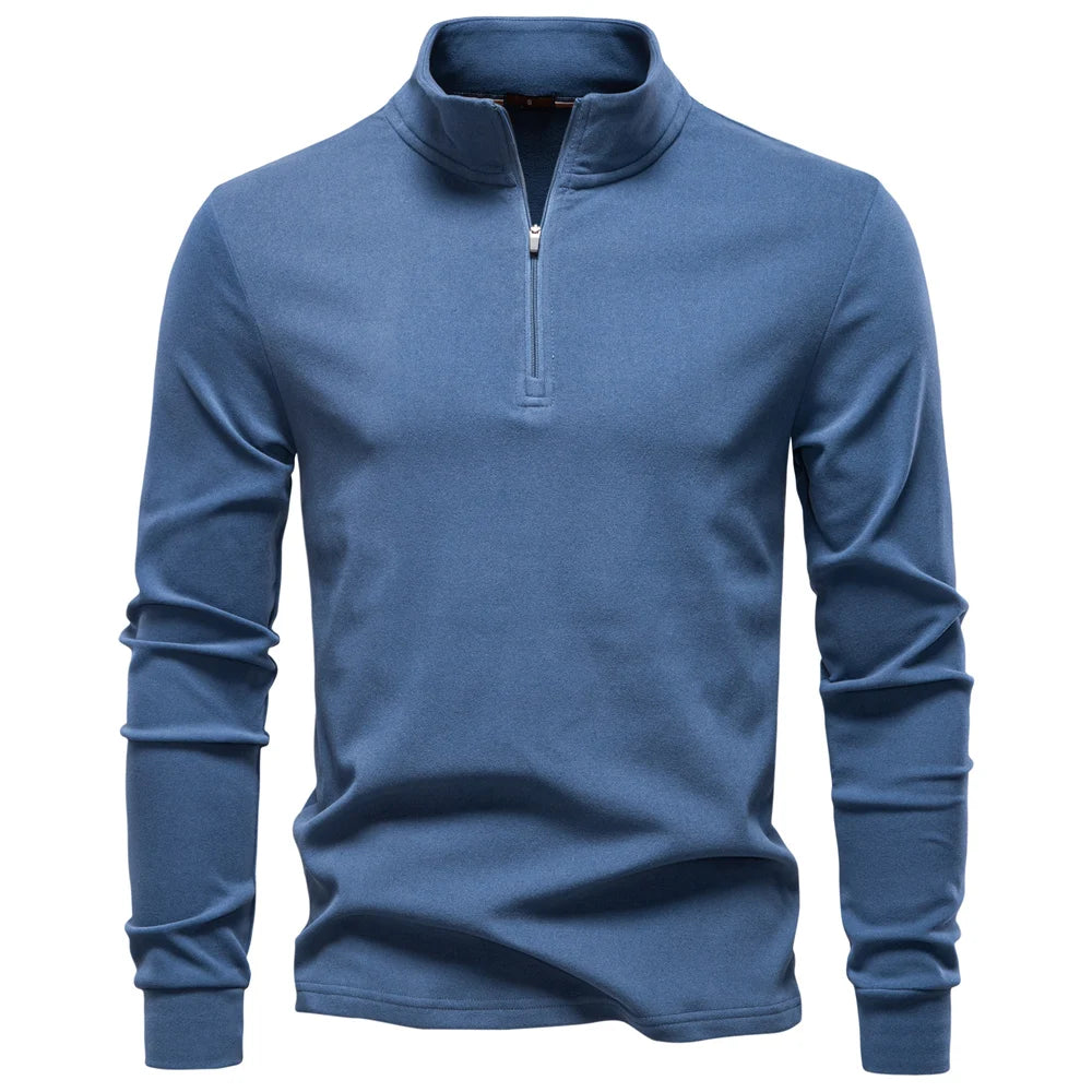 Men's Solid Colour Zipper Soft Shell Long Sleeve Sweatshirt Breathable Warm Pullover Casual Streetwear Jacket‌ For Men