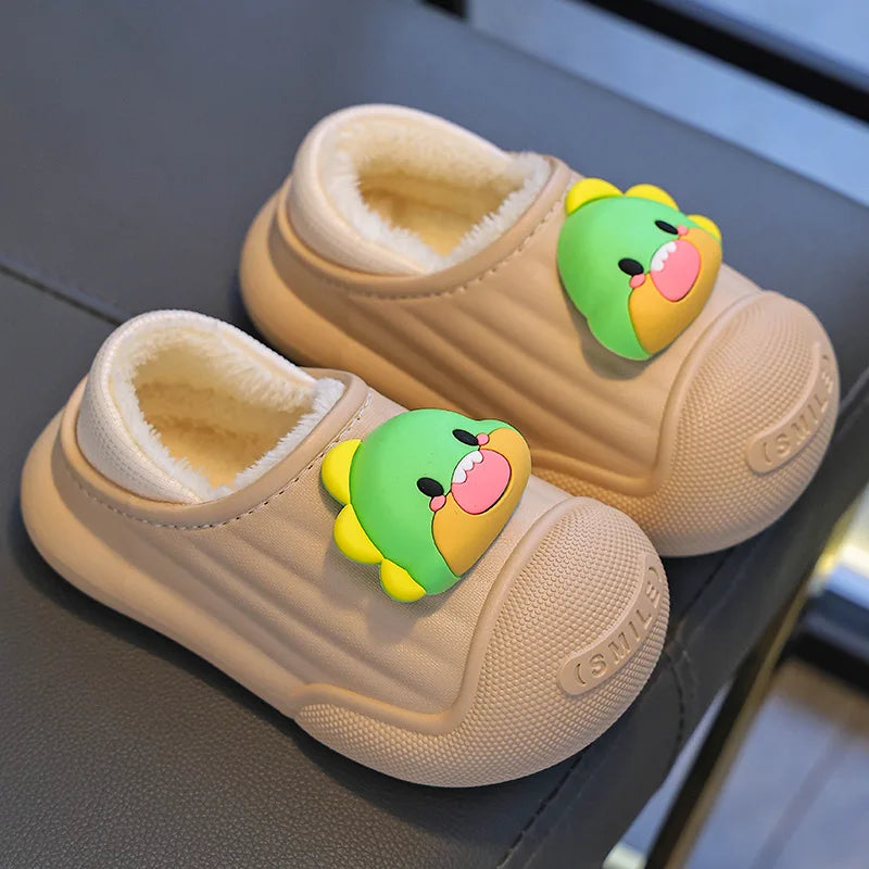Children’s Baby Cotton Shoes Winter Warm Cartoon Sheep Non-Slip Shoes Kids Soft Sole Girls' Indoor Slippers