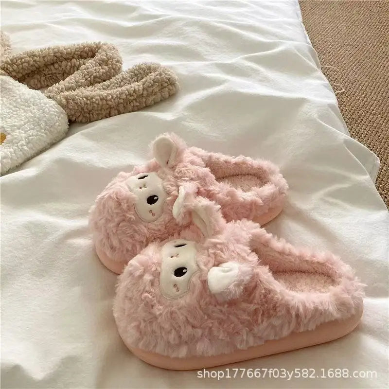 Kids' Slippers House Shoes Cartoon Cotton Winter Shoes Warm Anti-Slip Soft Bottom Shoes For Girls Size 36-41