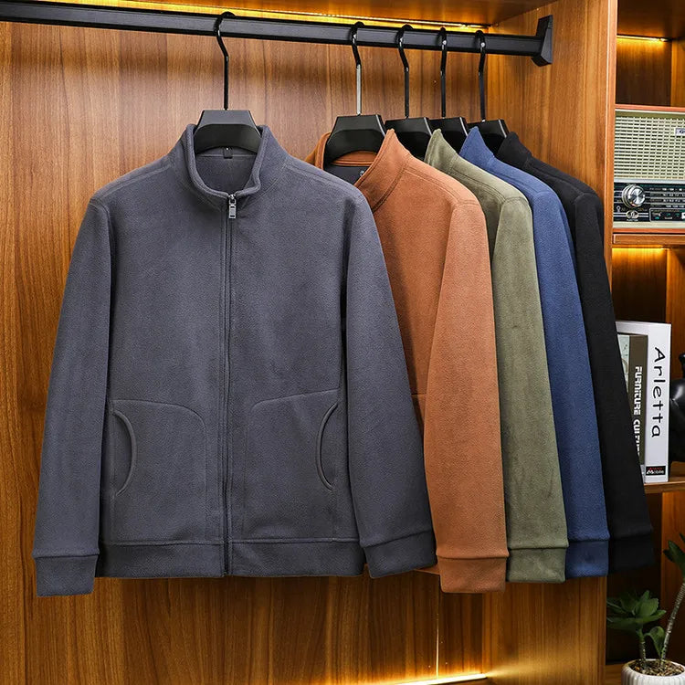 Men's Winter Premium Fleece Jacket - Soft & Warm Top-Ranked Male Essential Casual Top