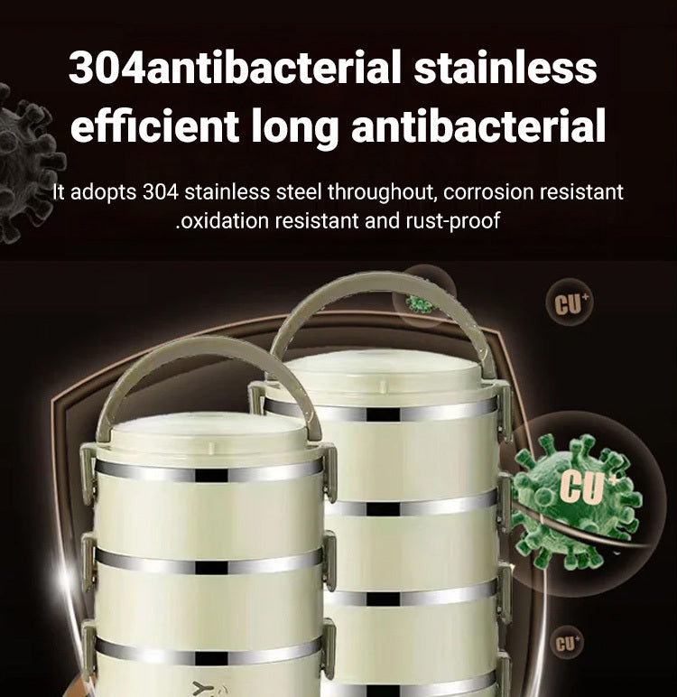 Stainless Steel Insulated Lunchbox Multi-Layer Bento Box Leakproof Lunchbox Insulated Lunch Container