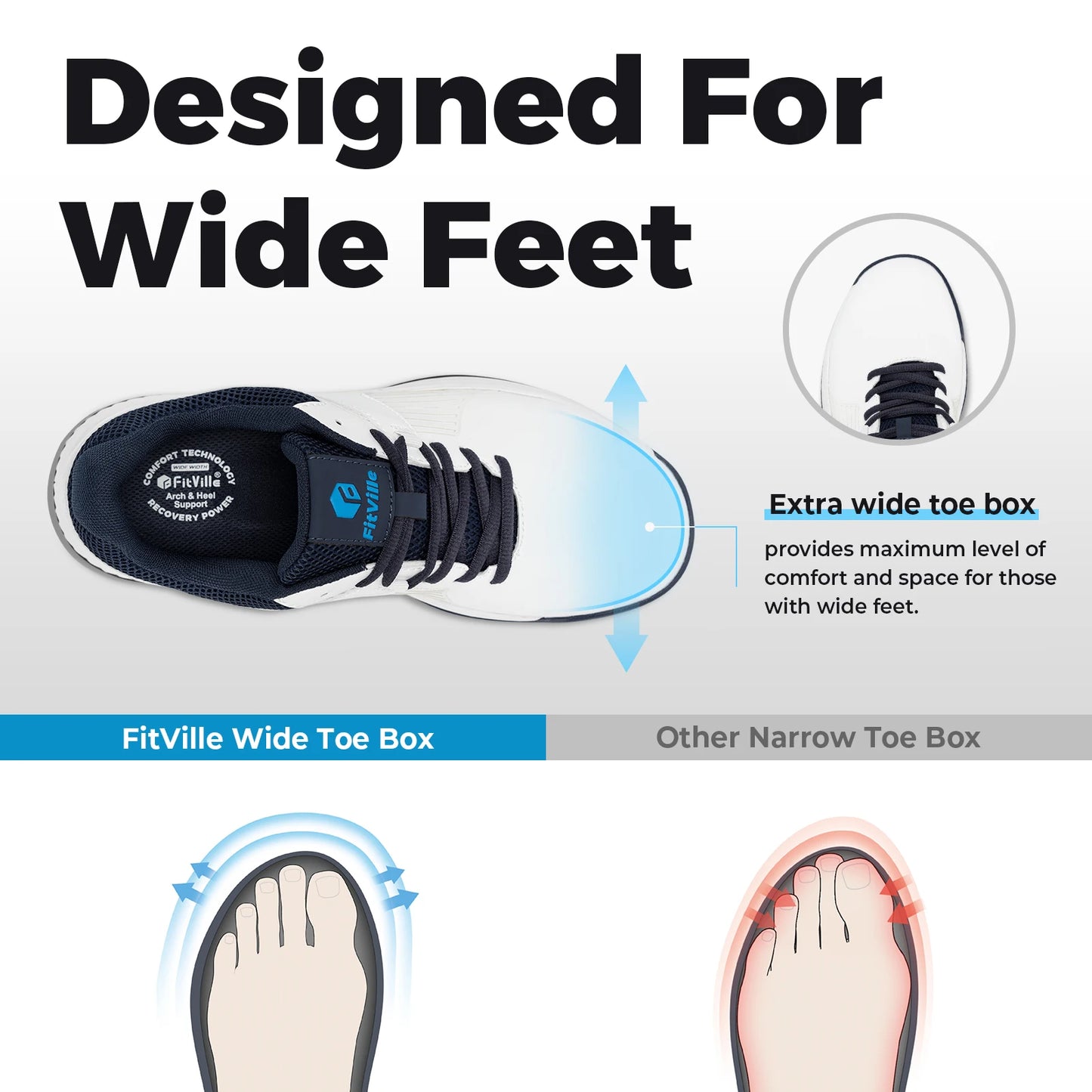 Men's Golf Shoes Non-Slip Wear-Resistant Comfortable Professional Sports Sneakers for Swollen Feet Relieves Toe Pain
