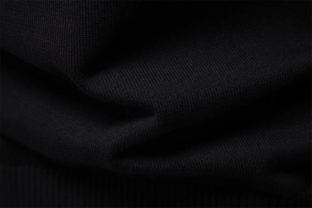 Men's Zipper Sweater Striped Design Knitted Warm Half-Zip Pullover Autumn Winter Outdoor Casual Men's Sweatshirt