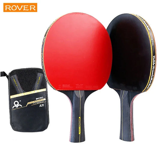 5/6 Sterne Tischtennisschläger 2 STÜCKE Professionelles Ping Pong Schlägerset Pickel-in Gummi Hochwertiges Schlägerpaddel mit Tasche
