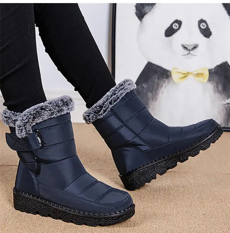 Women's Boots Snow Plus Size Shoes Woman Platform Women Shoes Casual Mid High Boots Platform Winter Girls Boots Botas Mujer