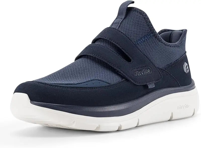 Heren sportschoenen, brede 2e, handsfree wandelschoenen, outdoor fitness, hardlopen, lichtgewicht, ademend, met boogondersteuning