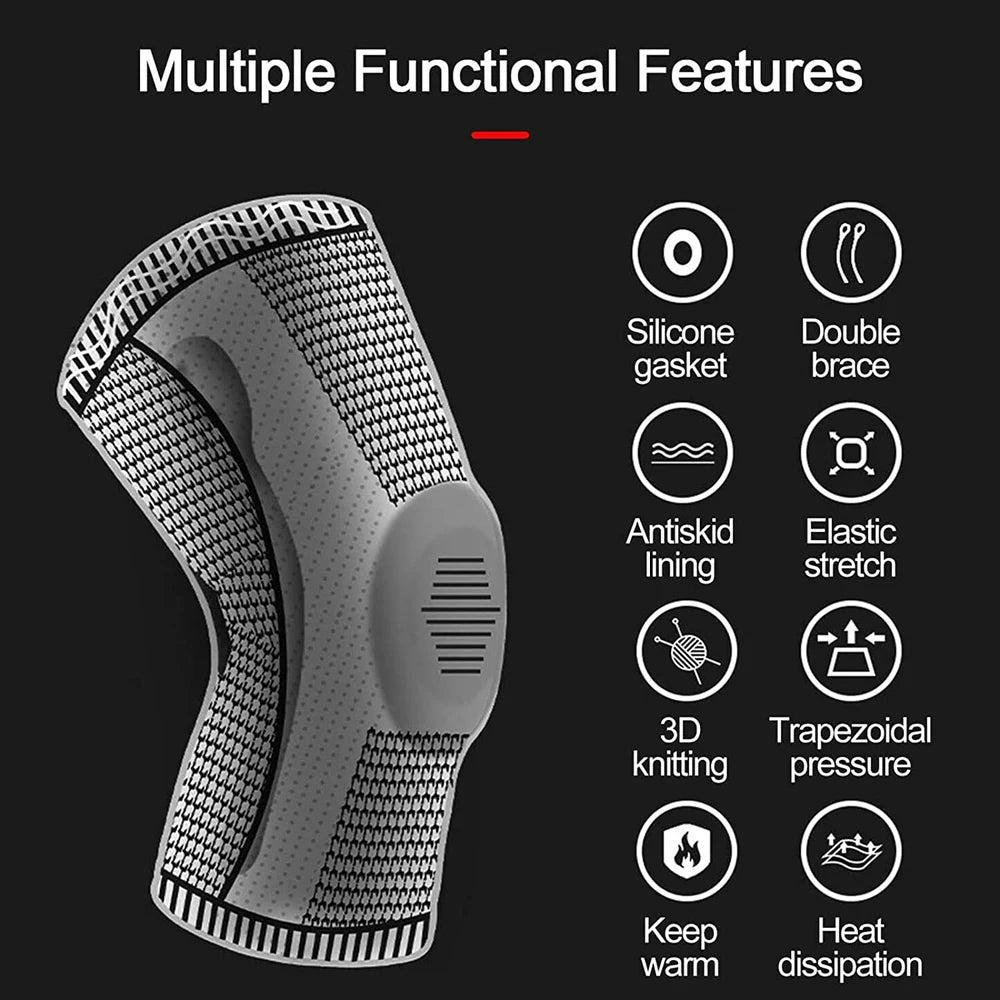 1 PCS Professional Sport Knee Brace With Protector Support Pads - For Arthritis,, Meniscus Tear, And Joint Pain Relief During Running & Riding