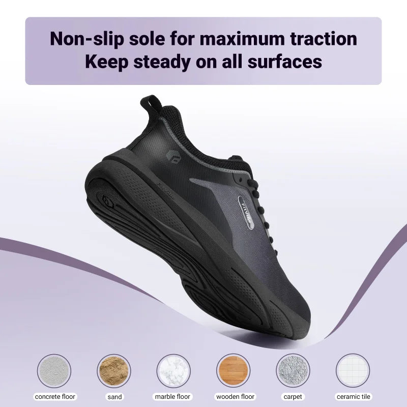 Women’s Wide Fit Walking Shoes – Lightweight Non-Slip Breathable Athletic Sneakers for Casual & Everyday Use