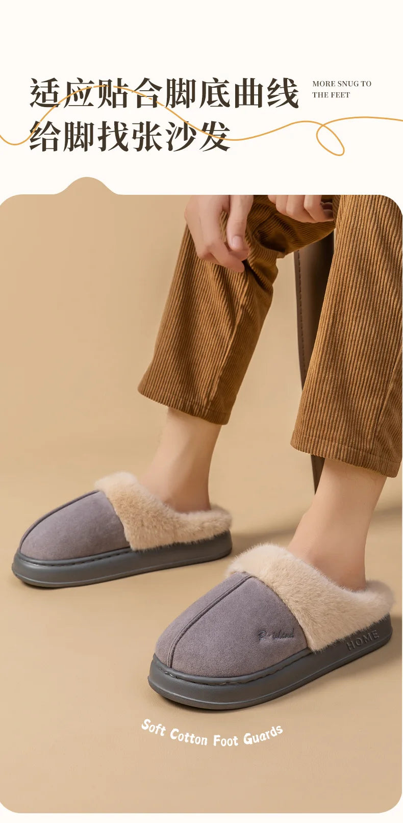 Women's Winter Warm Fuzzy Platform Slippers Suitable As Leisure Indoor and Outdoor Slides Slip On Cosy Fluffy Ladies' Snow Boots