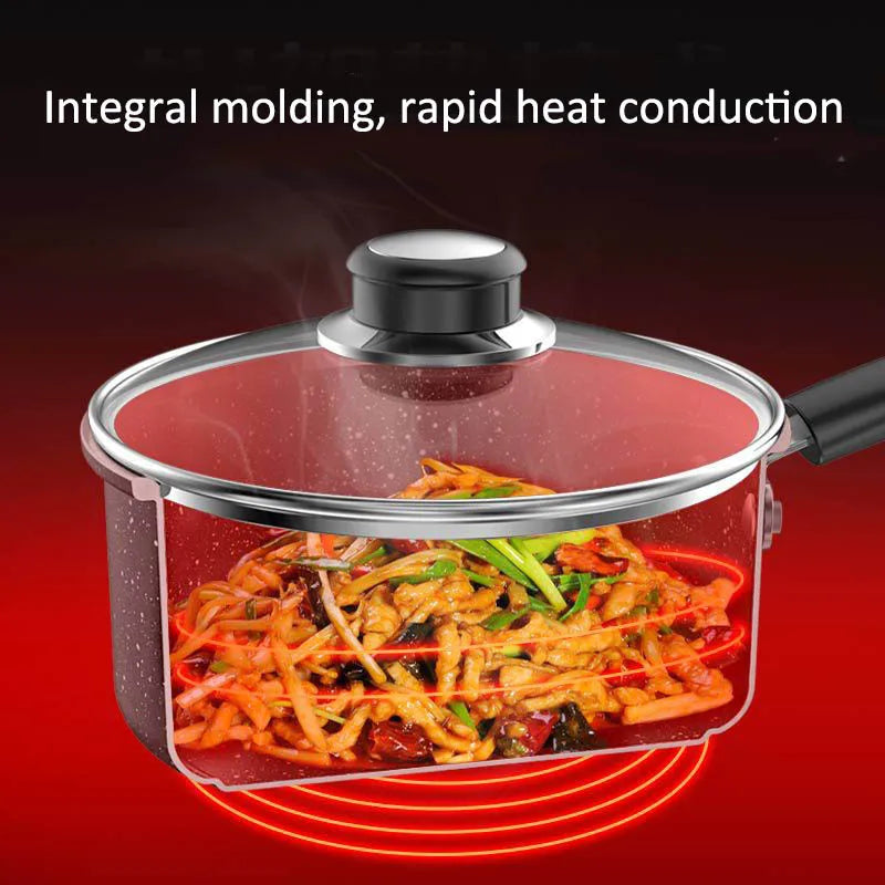 Cooking Pots Soup Pot Stock Pot with Lid Medical Stone Non-stick Saucepan Baby Food Cooker Gas Stove Cooker for Kitchen Milk Pot