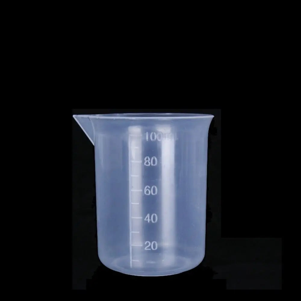 Plastic Transparent Measuring Cup for Kitchen Chemical Laboratory Test Stackable Graduated Cylinder Beaker Mixing Cups