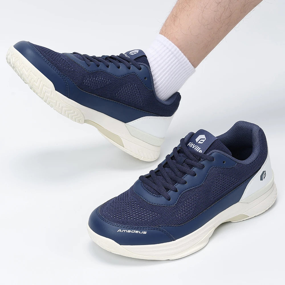 Sports Shoe for Men's Tennis Shoes Professional Training Sneakers Anti-Slip Sweat Absorbent Swollen Feet Arch Support