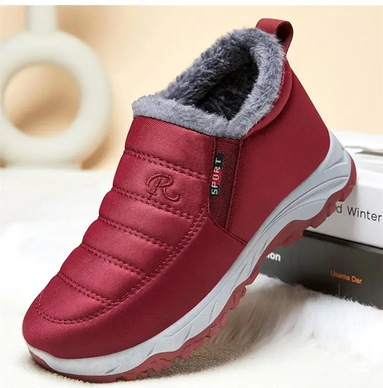 Women Boots Snow Platform Plush Women Shoes Slip On Boots For Unisex Shoes Fashion Ankle Boots Casual Punk Botas Mujer Winter