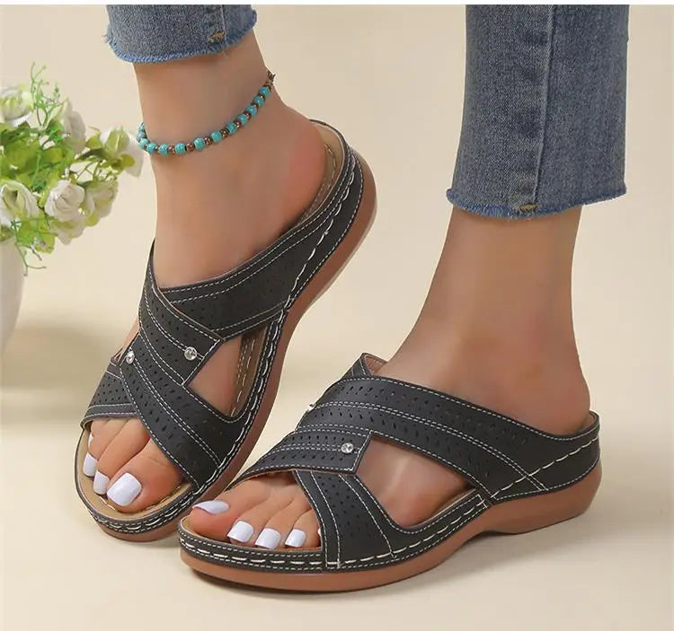 Summer Woman Shoes Sandals Non-Slip Women Shoe Slides Shoes For Women Wedge Shoes Woman Plus Size Women Slippers Female Footwear