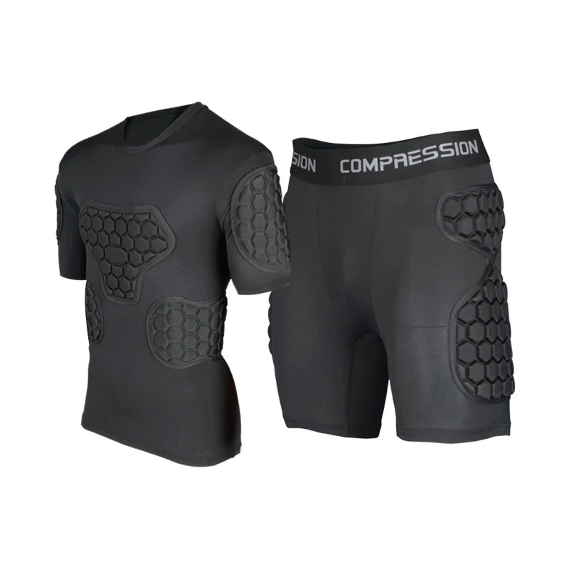 Professional goalkeeper armor uniforms football goalkeeper jerseys thicken EVA sponge elbow goalkeeper sports uniforms