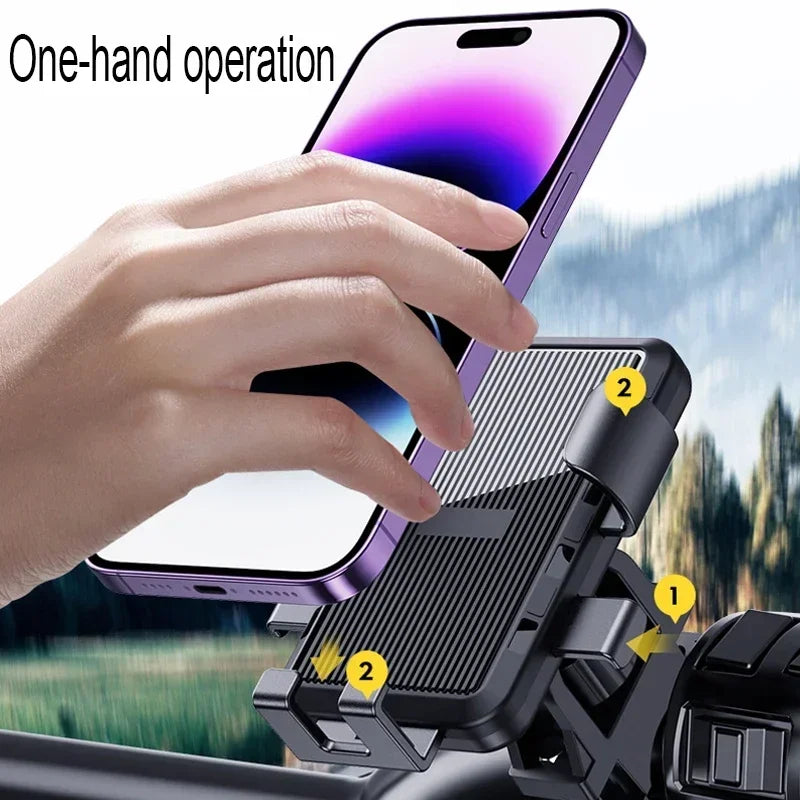 VIKEFON Motorcycle Bicycle Mobile Phone Holder for Electric Vehicle Scooter Cycling Mountain Phone Stand Handlebar Mount