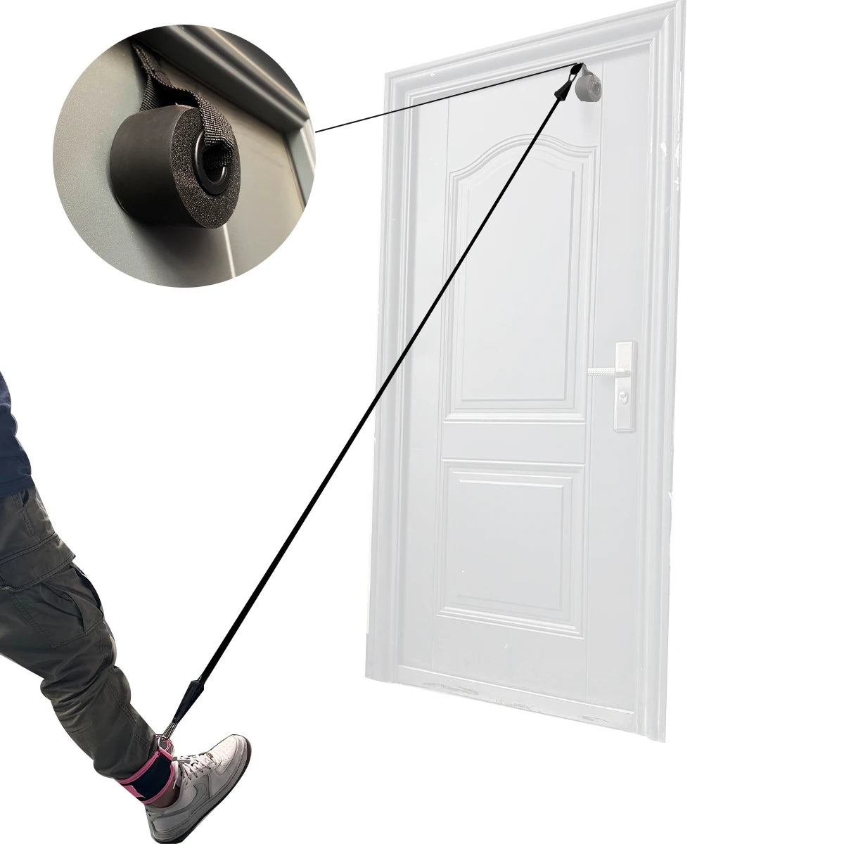 Fitness Ankle Straps Adjustable D-Ring Support Cuffs Gym Leg Excercises Training Workouts Sports Fit Guard Safety Abductors