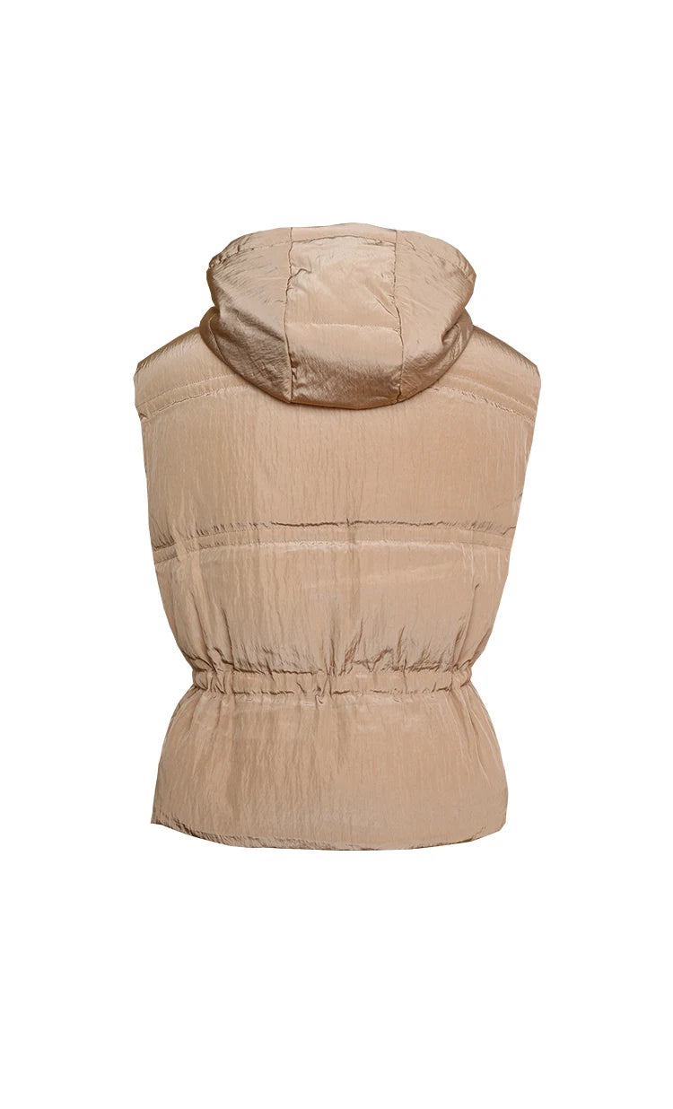 Women's High-Quality Luxury BC Winter Warm & Thick Duck Down Hooded Jackets, Down Vest Coats For Ladies