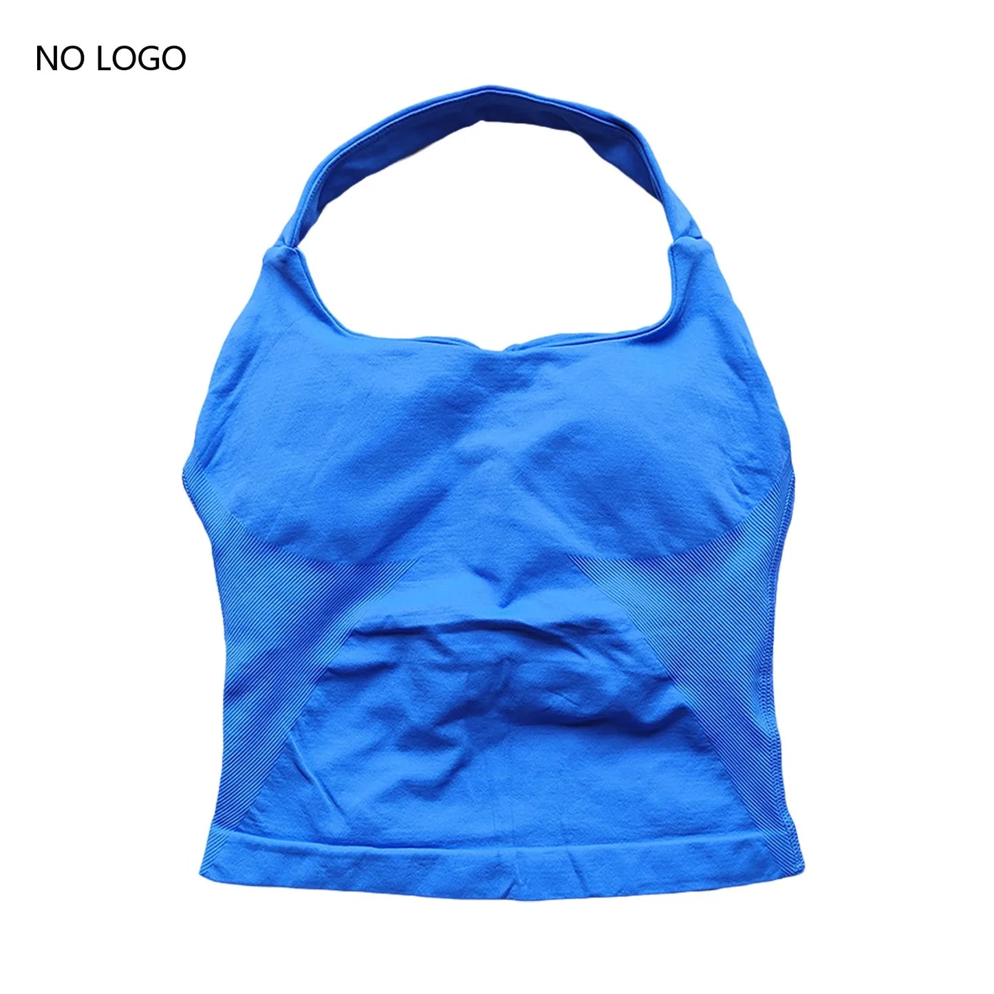 Impact Halter Top Sportswear Woman Gym Push-Up Bra Backless Yoga Tank Top Fitness Workout Activewear Gym Clothes Sports Shirts