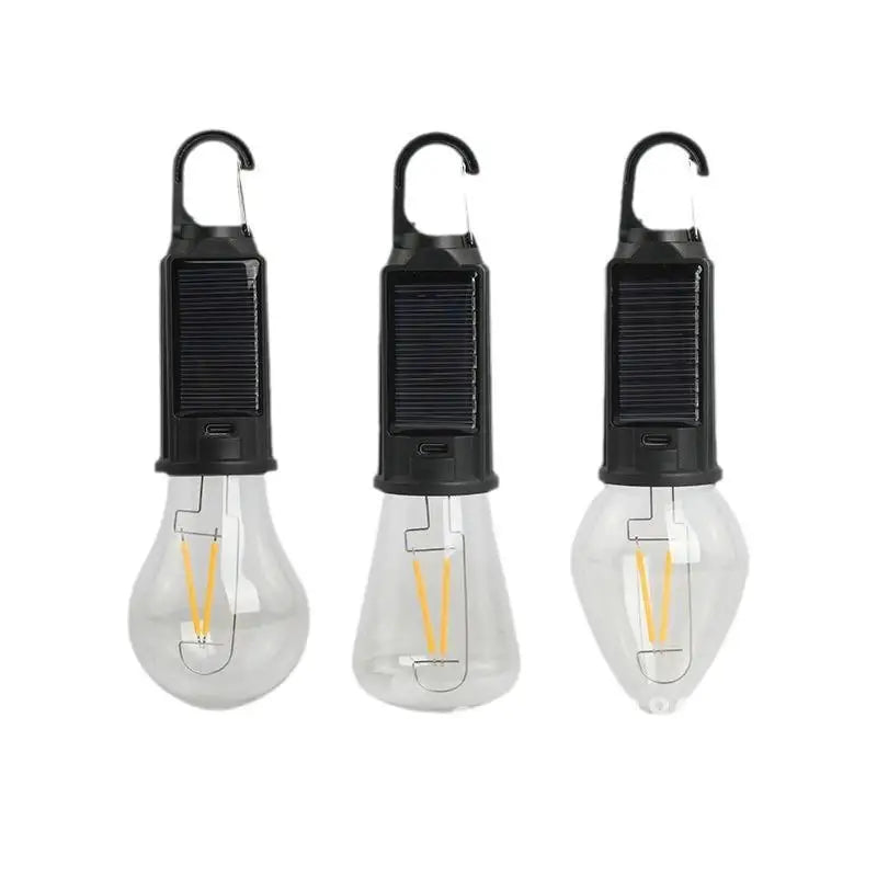 Solar Charging Retro LED/Tungsten Camping Light Emergency Tent Bulb Outdoor Lighting Cross Border New Style