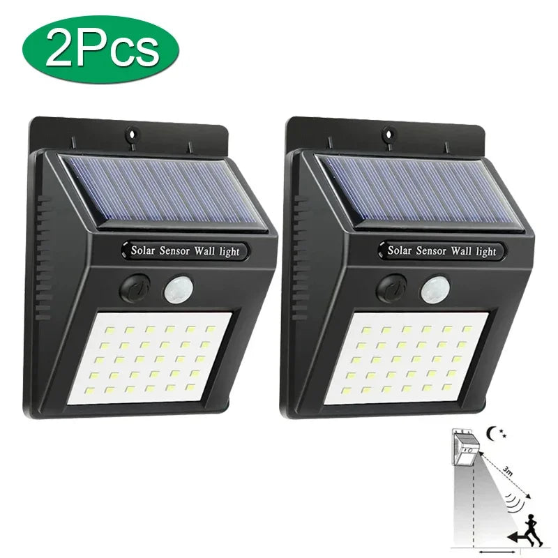 LED Solar Light 25/30 LEDs Wireless Motion Sensor Light Waterproof Solar Outdoor Lights Garden Decoration Spotlights Wall Lamp