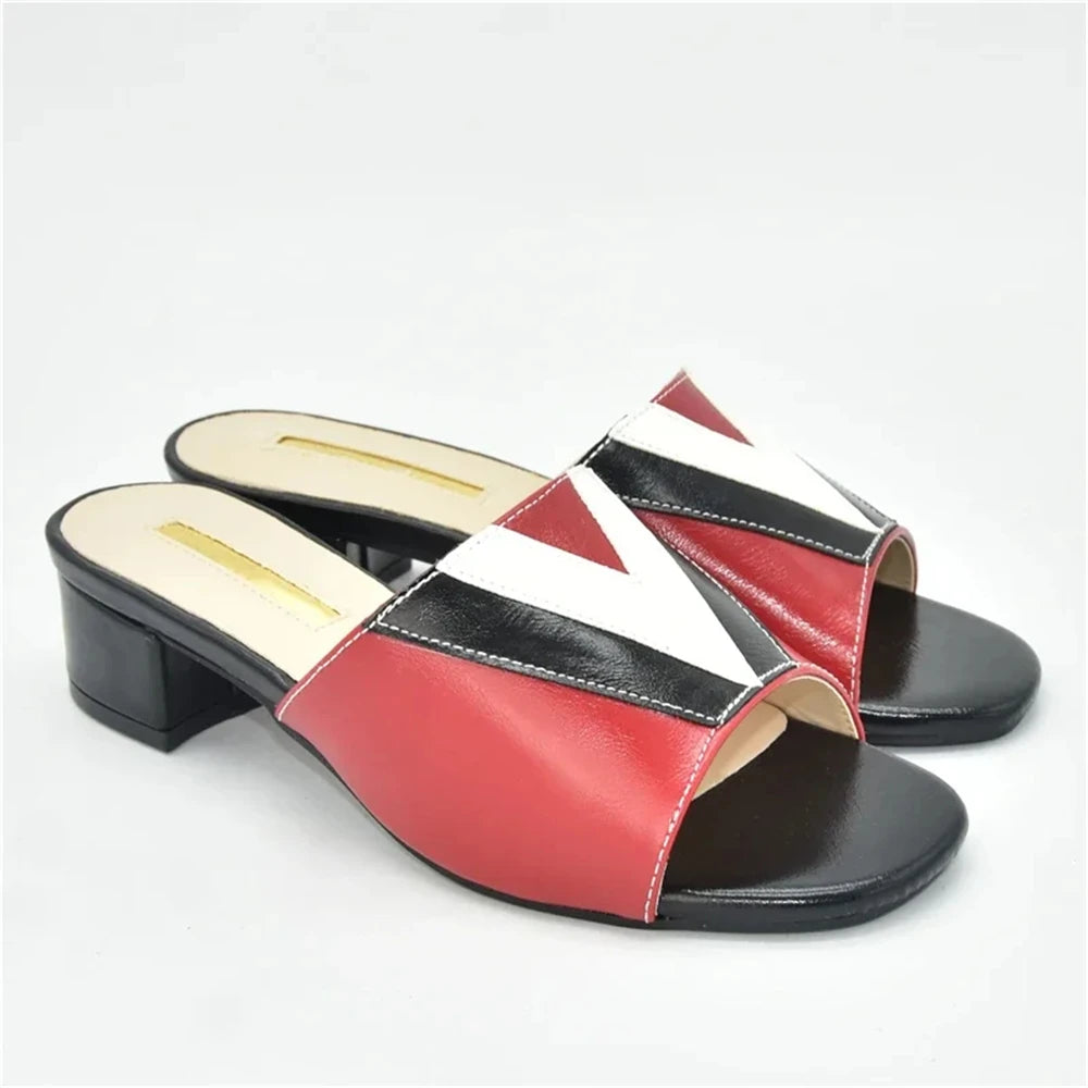 Elegant Women Shoes for Party Wedding Open Toe Pumps Ladies Dress Shoes Decorated with Rhinestone Floral Print African Pumps