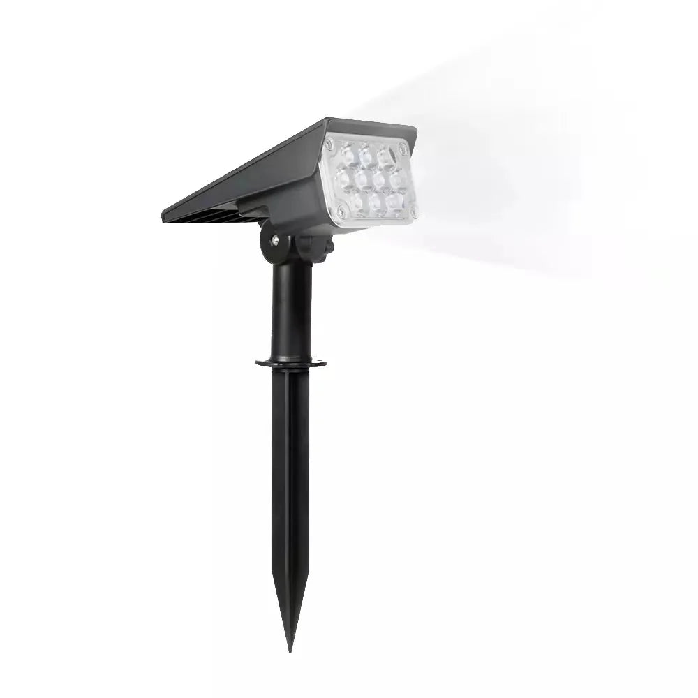 New 2 In 1 Solar Garden Light Adjustable Outdoor Wall Lamps Waterproof Super Bright Spotlights RGB Solar Landscape Lawn Lamps