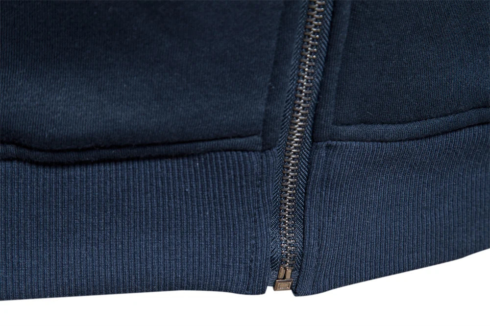Nieuwe katoenen sweatshirts met rits voor heren, casual sportcardigan, jack en sweatshirt voor heren