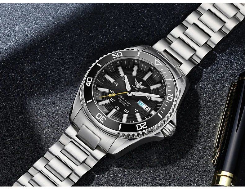 Yelang V1032 Automatic Movement Men Watch 300m 30Bar Waterproof Dive Watches for Man Luminous 44MM  V1032