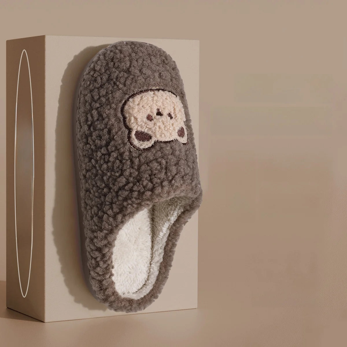 Unisex Slippers House Shoes Cartoon Winter Shoes Warm Anti-Slip Soft Bottom Shoes For Kids Size 36-41