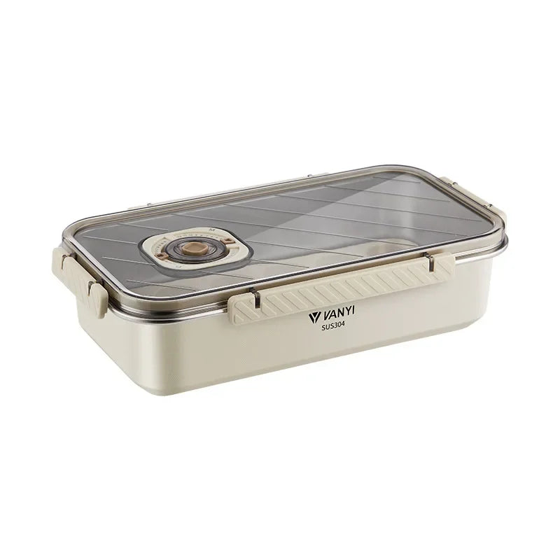 Stainless Steel Airtight Containers w/ Date Indicator & Leakproof Lid - BPA-Free Microwave/Freezer Safe - Home/Kitchen Lunch Box