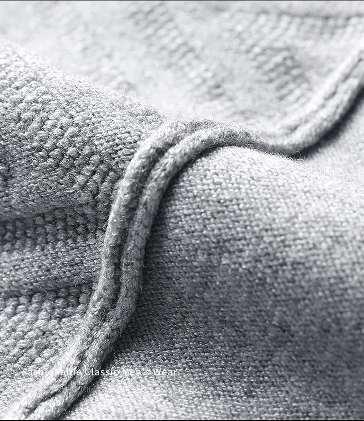 Men's Knitted Sweater With Shirt Collar - Vintage Style Fake Layered Business Casual, Pullover Old Money Style Top