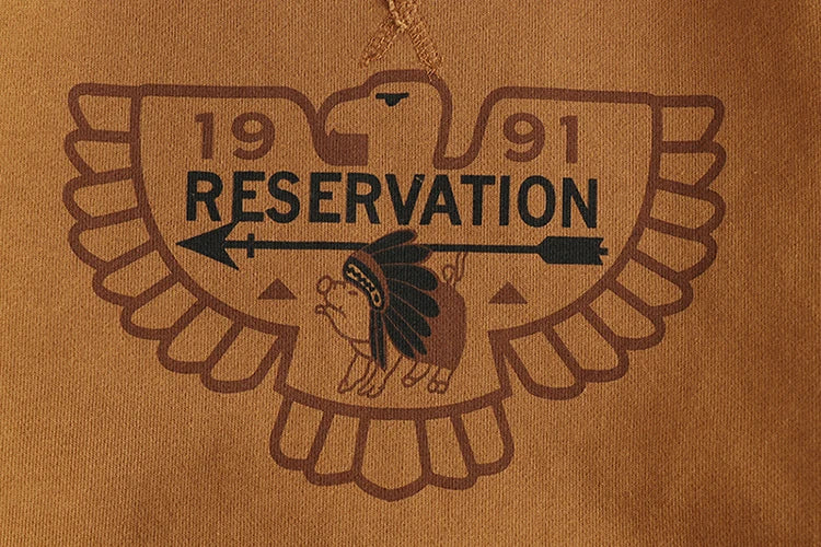 Winter American Retro 420g Thick Velvet Indian Elemet Printed Sweatshirts Men's Simple Washed Youth Casual Pullover Sportwear