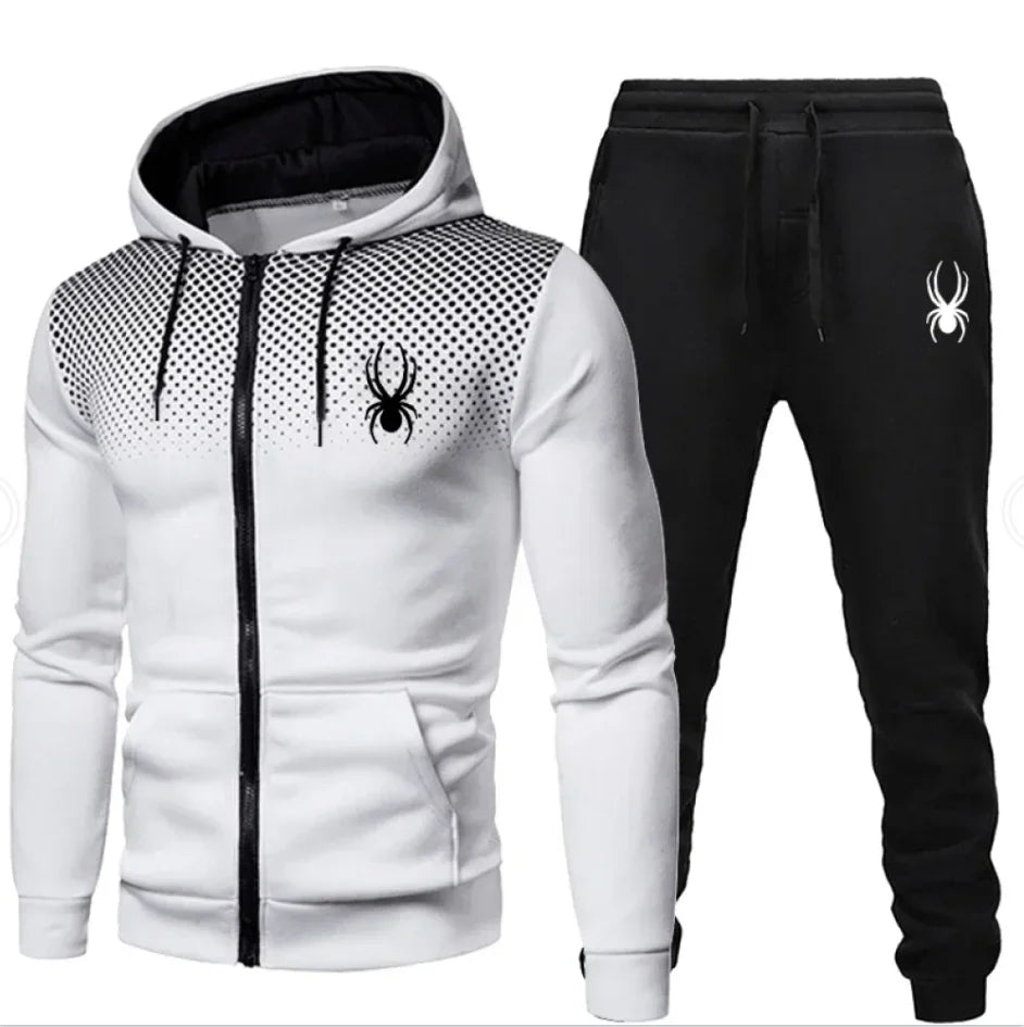Men’s Hoodie and Jogger Tracksuit Set – Long Sleeve Sportswear Suit for Running, Gym & Outdoor Wear