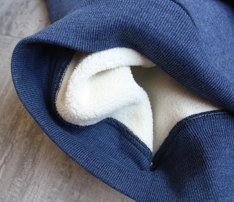 Herfst Winter Nieuwe Amerikaanse Eenvoudige Dikke Arctische Fleece Effen Kleur Sweatshirt Heren Puur Katoen Gewassen Pullover Casual Sportkleding