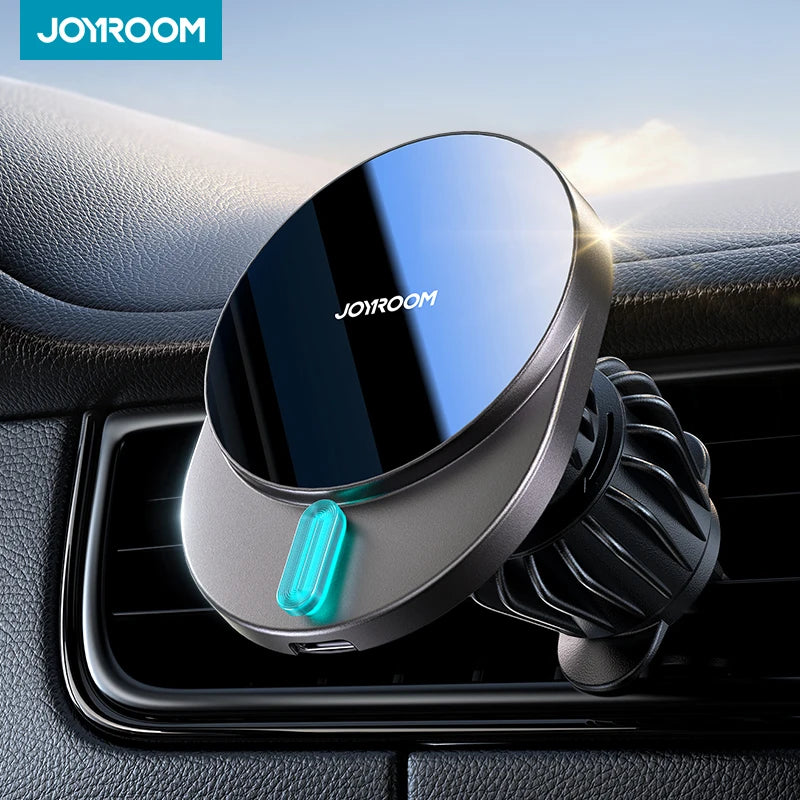 Joyroom Magnetic Wireless Car 15W Fast Charger Phone Holder for MagSafe and Case Car Mount for iPhone 16/15/14/13/12 Air Vent