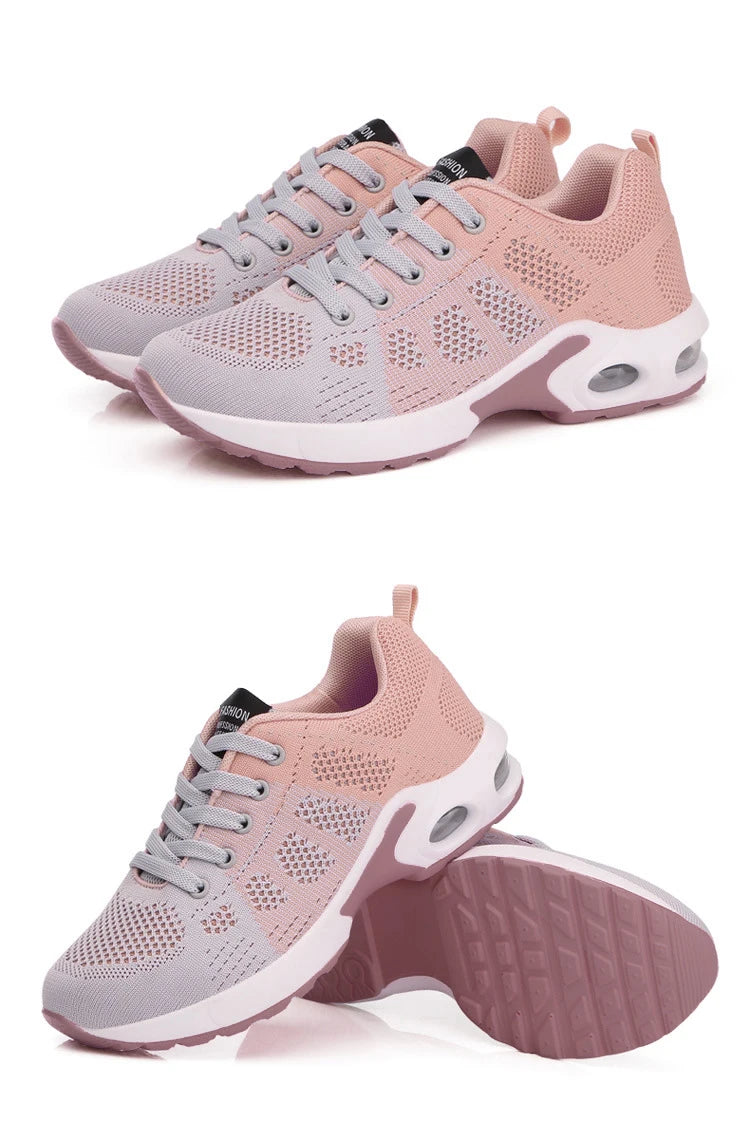 Fashion Women Sneakers Lace Up Women's Sneakers Plus Size Platform Shoes Soft Breathable Zapatillas Mujer Female Footwear