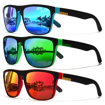 Vintage Square Polarized Sunglasses – UV400 Designer Driving & Fishing Sunglasses for Men & Women
