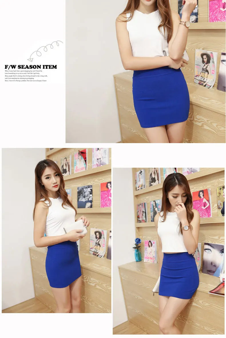 Zomer Dames Basis Rok Pakket Heuprok Mini Elastische Potloodrokken Kantoor Dame Gedrapeerde Slanke Zakelijke Plus Size Eenstapsrok