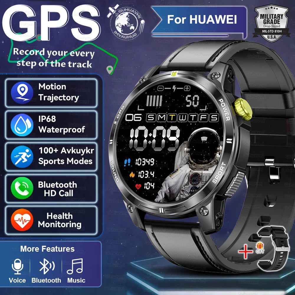 2025 Nieuwe GPS Sport Smart Watch Mannen Waterdichte Fitness Tracker Bluetooth Call 400MAH Batterij Armband Smartwatch Voor Vrouwen - Compatibel met Xiaomi IOS