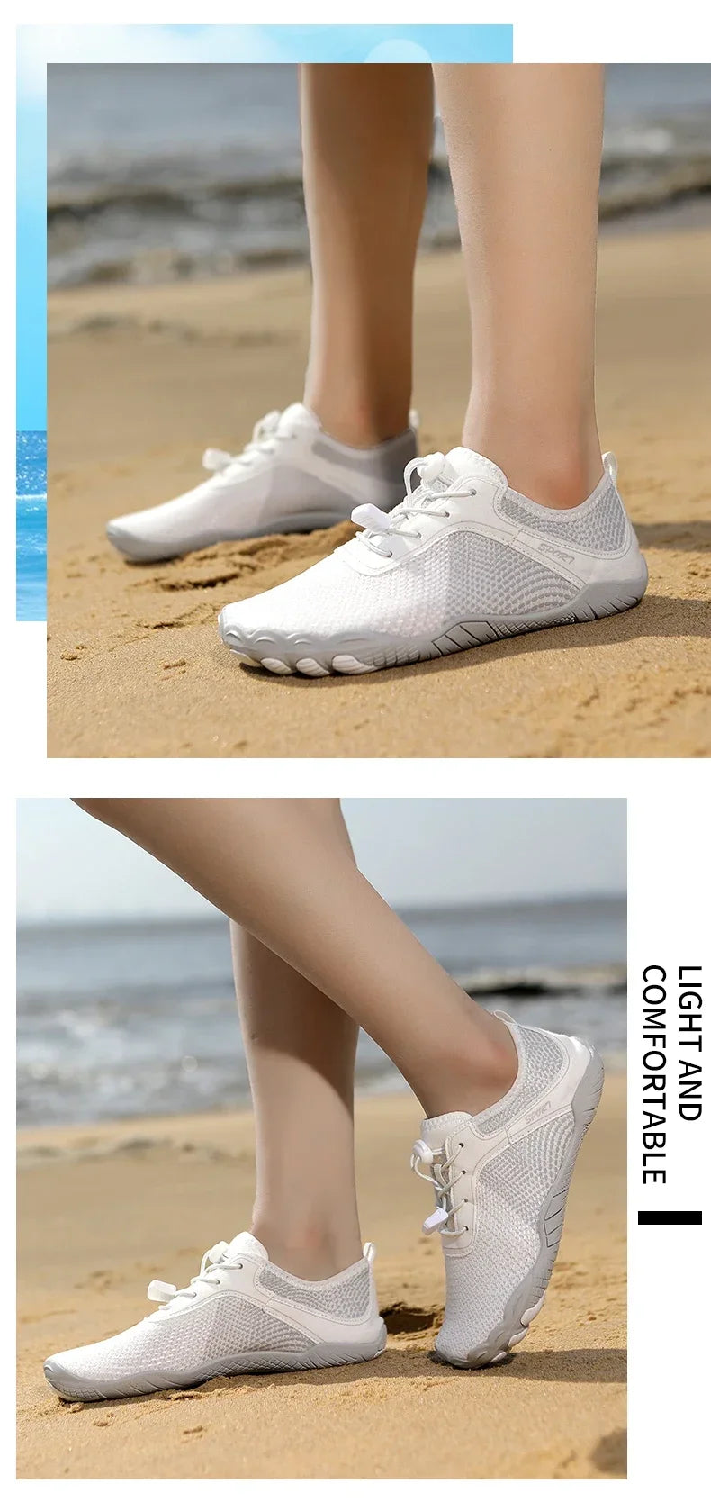 Unisex Barefoot Water Shoes – Quick-Dry Aqua Sneakers for Gym, Running, Beach & Outdoor Sports for Men & Women