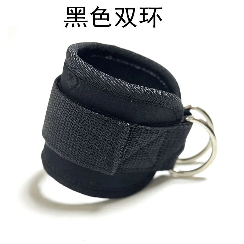 1PC Fitness Ankle Straps With Adjustable D-Ring Support Cuffs For Gym And Leg Exercises - Training Workouts, Guard Safety Abductors For Sports