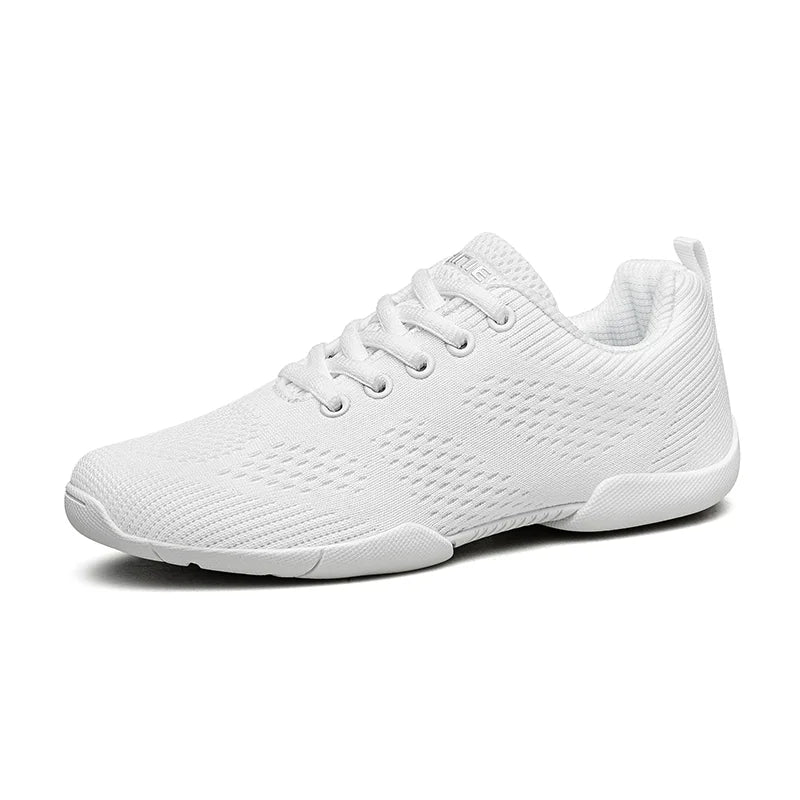 White Cheerleading Dancing Sneakers for Youth Girls Lightweight Perfect for Athletic Training Tennis Walking and Cheer