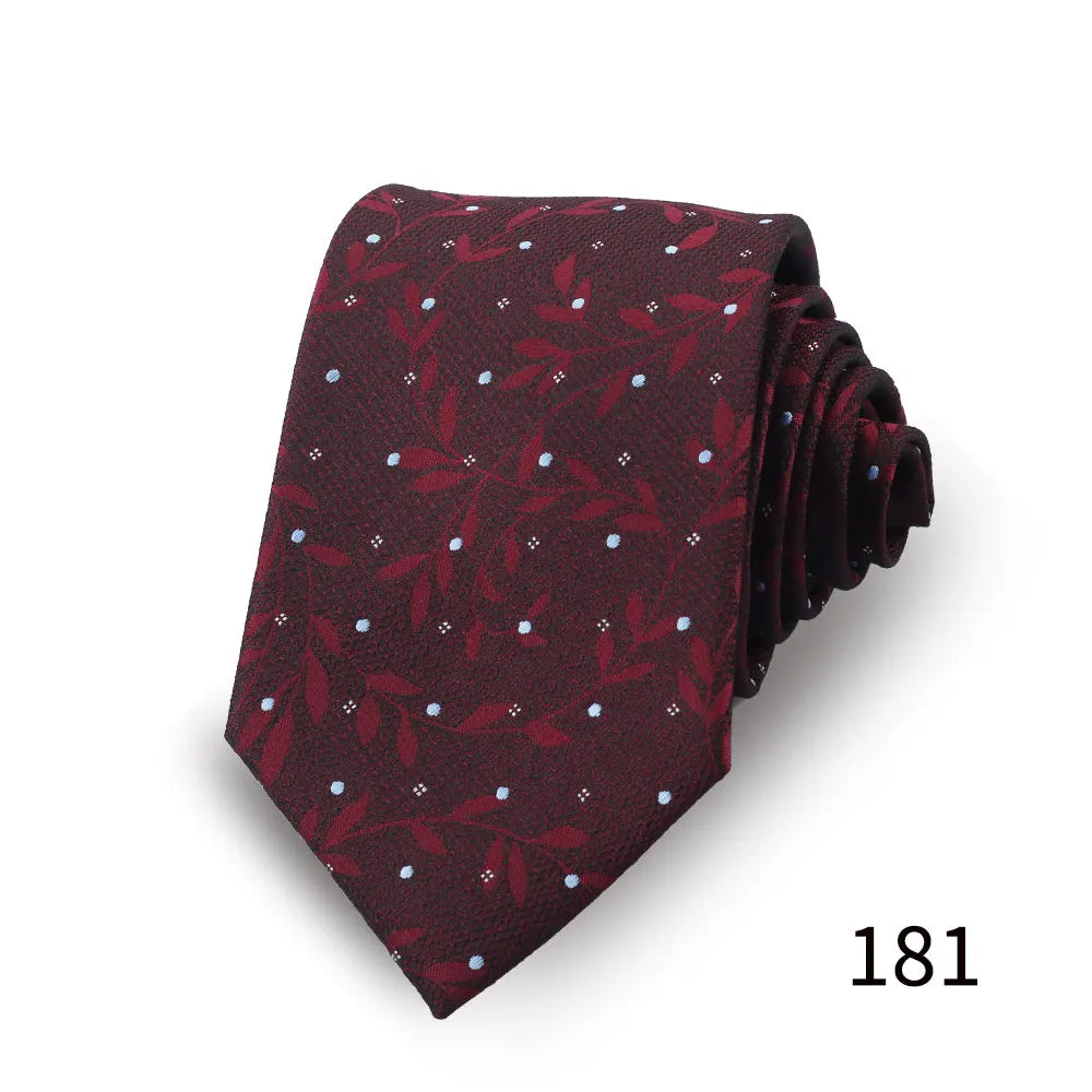 Men's Luxury Paisley Necktie Floral Wedding Style Business Tie Polyester 146x7.5cm Gift for Adult Male Occasions